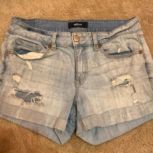 Light Washed Jean Shorts